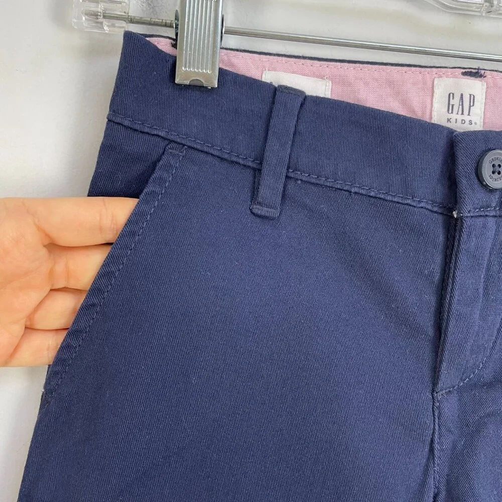 Gap Kids Girls‎ 6 Regular Skinny Chino Stretch Navy Pants School Uniform Preppy